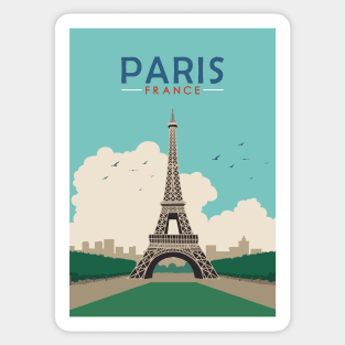 The Eiffel Tower paris france Sticker